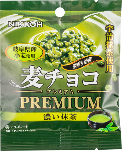 Изображение Драже в шоколаде Никкох матча воздушная пшеница Никкох м/у Атаго, 25 г