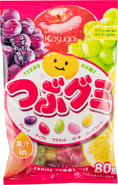 Изображение Мармелад жевательный Касугаи фруктовый микс Касугаи сейка м/у Атаго, 80 г