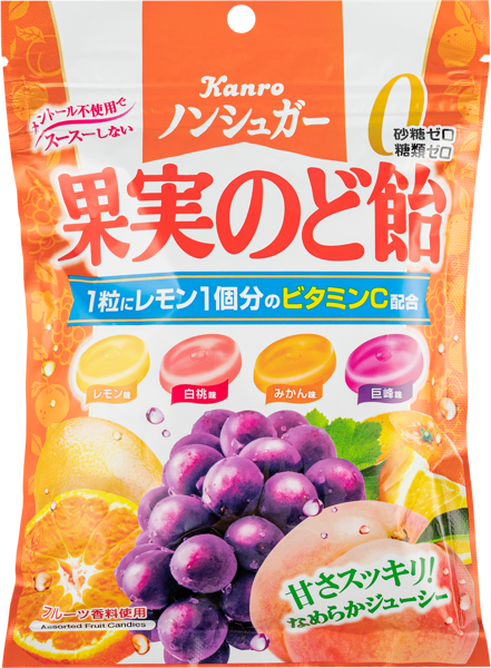 Изображение Леденцы без сахара Канро ассорти освежающие Яокин м/у Атаго, 90 г