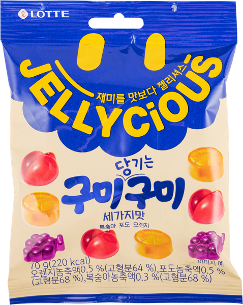 Изображение Мармелад жевательный Лотте фруктовый Лотте м/у, 70 г