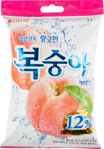 Изображение Карамель Лотте с персиковым соком Лотте м/у, 153 г