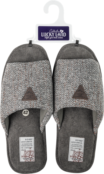 Изображение Тапочки мужские домашние Лакки Лэнд 4352M-CH-O в ассортименте Степ-Трейд , 1 пара