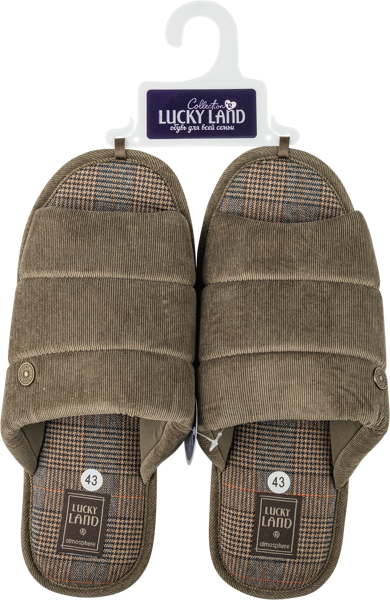 Изображение Тапочки мужские домашние Лакки Лэнд 4822M-CH-O в ассортименте Степ-Трейд , 1 пара