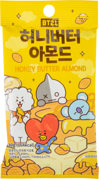 Изображение Миндаль Иколорс мед сливочное масло Гвелл м/у, 30 г