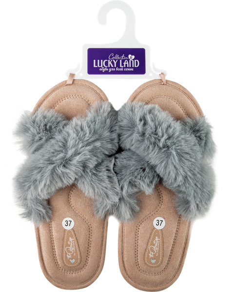 Изображение Тапочки женские домашние Лакки Лэнд 4578W-CH-O в ассортименте Степ-Трейд , 1 пара