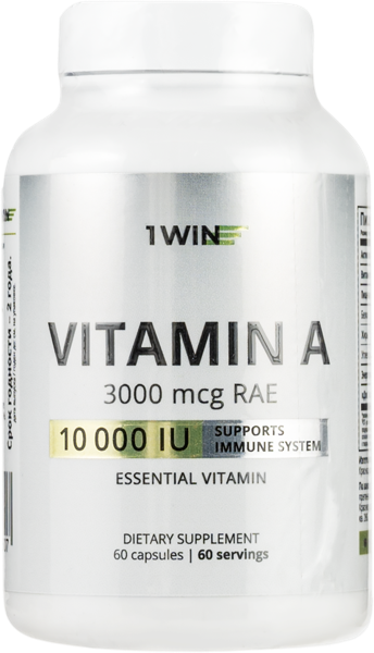 Изображение Комплекс витаминный 1ВИН витамин А 10000ме Винлаб Нутришин п/б, 60 шт