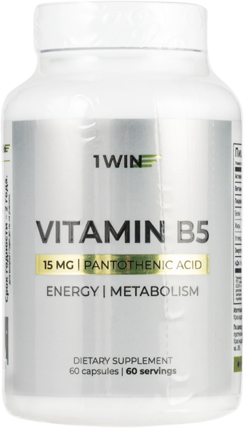 Изображение Комплекс витаминный 1ВИН витамин В5 Винлаб Нутришин п/б, 60 шт