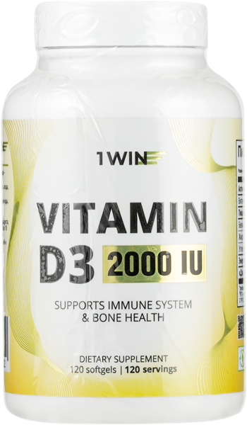Изображение Комплекс витаминный 1ВИН витамин д3 5000ме Винлаб Нутришин п/б, 120 шт