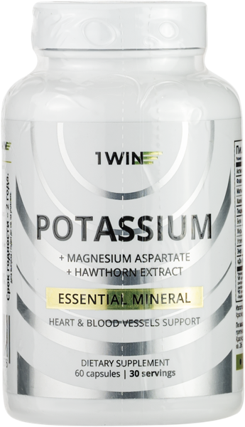 Изображение Комплекс витаминный 1ВИН калий магний боярышник Винлаб Нутришин п/б, 60 шт