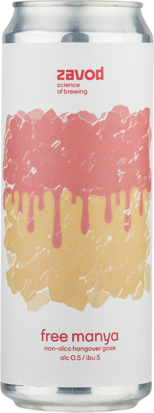 Изображение Пивной напиток безалкогольный 0,5% Завод фри Морнинг Маня Русский Крафт ж/б, 0,45 л