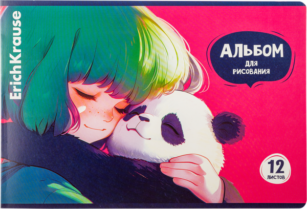 Изображение Альбом 12л для рисования Эрих Краузе а4 панда хагс Эрих Краузе , 1 шт