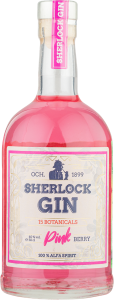 Изображение Джин Шерлок розовый Шуйская водка с/б, 0,5 л