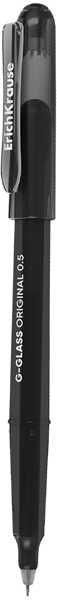 Изображение Ручка 0,5мм черная гелевая Эрих Краузе джи гласс стик Эрих Краузе , 1 шт