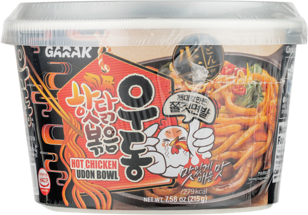 Изображение Лапша быстрого приготовления Гарак удон с острой курицей Вусин Трейдинг к/у, 215 г
