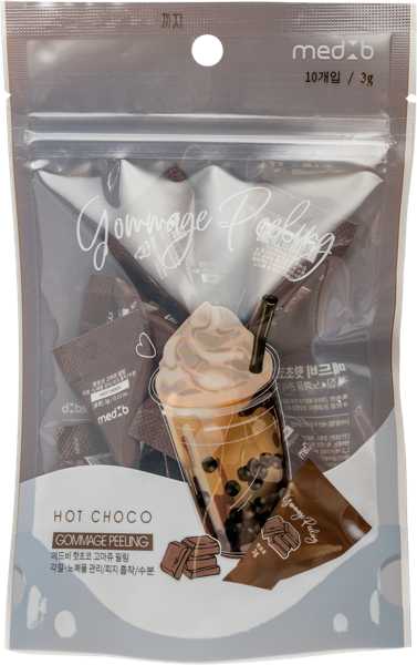 Изображение Пилинг гоммаж для лица питание Мед Би масло какао Синдо м/у, 10 шт