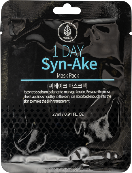 Изображение Маска омолаживающая для лица Мед Би с пептидом змеиного яда Синдо м/у, 1 шт