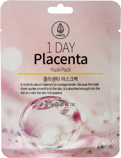 Изображение Маска восстанавливающая для лица Мед Би экстракт плаценты Синдо м/у, 1 шт