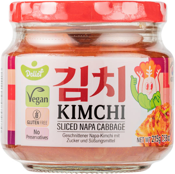 Изображение Капуста кимчи Делиф резаная Вусин Трейдинг с/б, 215 г