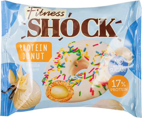Изображение Донат протеиновый Фитнес шок ваниль Фитнес десерты м/у, 70 г
