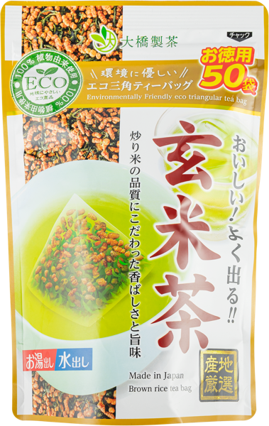 Изображение Чай зеленый в пакетиках Охаси Сэйтя генмайча рис регион Кюсю Охаси Сэйтя м/у, 50*2,5 г