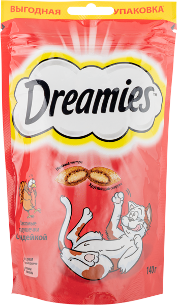 Изображение Лакомство для кошек Дримис индейка Марс м/у, 140 г