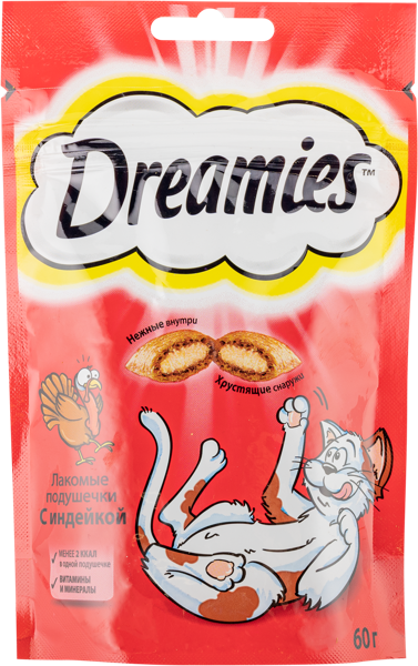 Изображение Лакомство для кошек Дримис индейка Марс м/у, 60 г