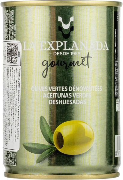 Изображение Оливки без косточки Ла эспланада зеленые Асейтунас Касорла ж/б, 280 г