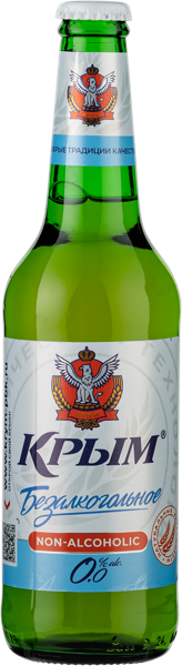 Изображение Пиво Безалкогольное 0,0% Крым безалкогольное ПБК Крым с/б, 0,45 л