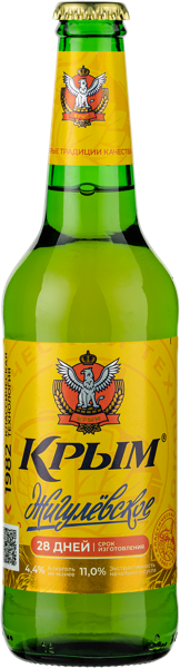 Изображение Пиво светлое Лагер 4,4% Крым жигулевское ПБК Крым с/б, 0,45 л