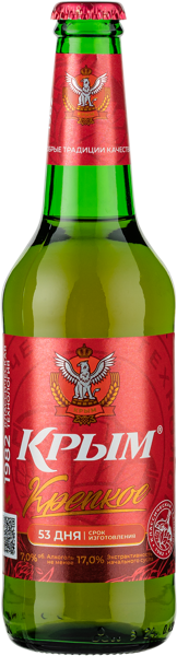 Изображение Пиво светлое Лагер 7,0% Крым крепкое ПБК Крым с/б, 0,45 л