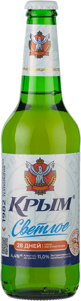 Изображение Пиво светлое Лагер 4,4% Крым светлое ПБК Крым с/б, 0,45 л