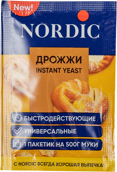 Изображение Дрожжи сухие Нордик хлебопекарные Стаирс м/у, 6 г