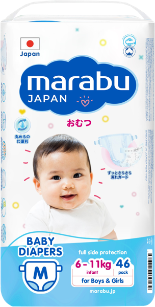 Изображение Подгузники М 6-11 кг Марабу Тяньцзяо Леди м/у, 46 шт