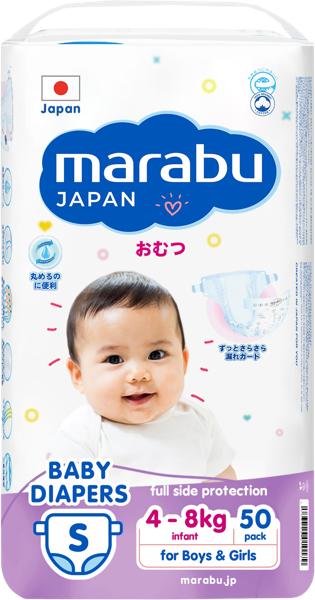 Изображение Подгузники S 2-8 кг Марабу Тяньцзяо Леди м/у, 50 шт