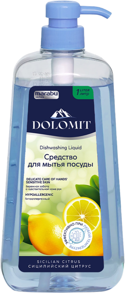 Изображение Средство для мытья посуды Марабу сицилийский цитрус Лисун Интернэшнл п/у, 1 л