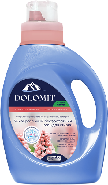 Изображение Средство для стирки жидкое Марабу гиацинт универсальное Лисун Интернэшнл п/у, 1 л