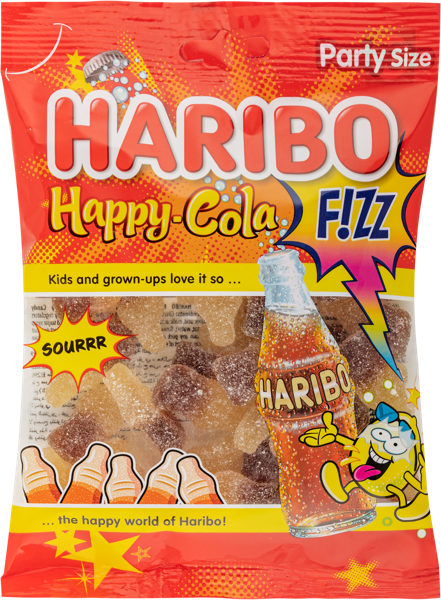 Изображение Мармелад жевательный Харибо хэппи кола кислый Харибо м/у, 160 г