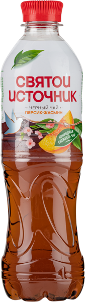 Изображение Напиток Черный Персик Жасмин Святой Источник чай Святой Источник п/б, 0,5 л