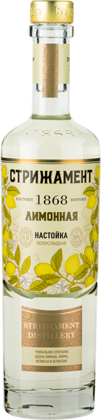 Изображение Настойка Стрижамент лимонная Стрижамент с/б, 0,5 л