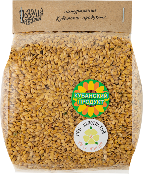 Изображение Семена Поздний завтрак лен золотистый Поздний завтрак лайф п/у, 350 г