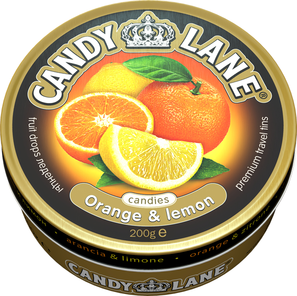 Изображение Карамель Кэнди Лейн апельсин и лимон Сладкая сказка ж/б, 200 г