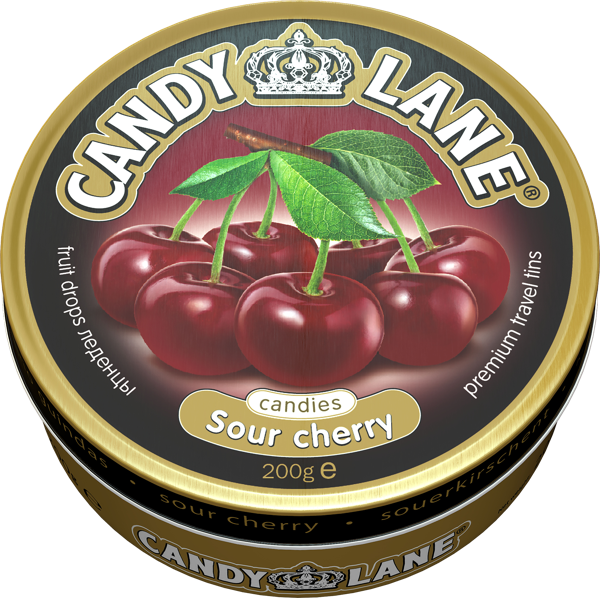 Изображение Карамель Кэнди Лейн кислая вишня Сладкая сказка ж/б, 200 г