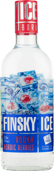 Изображение Водка Спирт Люкс 40% Финский Лед северные ягоды Эльбрус Спиритс с/б, 0,5 л