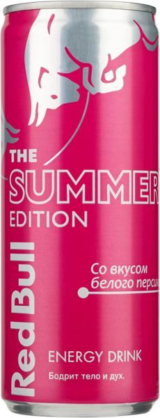 Изображение Напиток Энергетический Ред Булл белый персик Ред Булл ж/б, 0,25 л