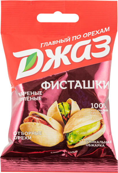 Изображение Орехи жареные соленые Джаз фисташки МОК производство м/у, 40 г