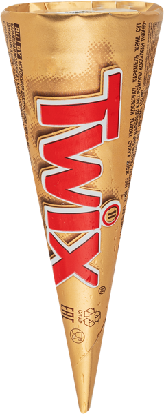 Изображение Мороженое с печеньем и карамелью Твикс молочное Марс ООО м/у, 34,20 г