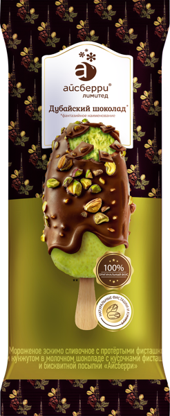 Изображение Мороженое в мол шок эскимо Айсберри фисташка кунжут Айсберри-ФМ м/у, 80 г