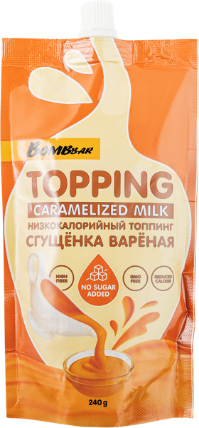 Изображение Соус без сахара Бомббар сгущенка вареная Фитнес Фуд м/у, 240 г