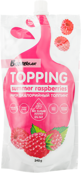 Изображение Соус без сахара Бомббар малиновый Фитнес Фуд м/у, 240 г