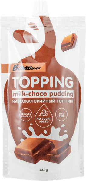 Изображение Соус без сахара Бомббар молочно-шоколадный Фитнес Фуд м/у, 240 г